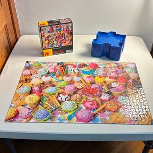 Kodak Vibrant Ice-cream Puzzle with Assorted Colors 27”x20” 1,000 pieces